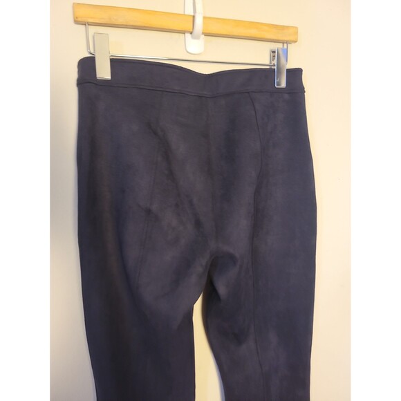 Spanx Faux Suede Flare Pant in Midnight Blue Sz L - Picture 4 of 8